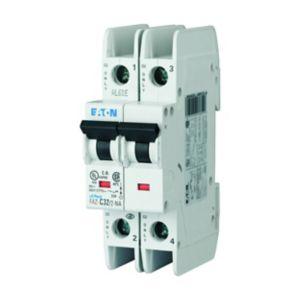 Eaton FAZ-C3/2-NA Miniature circuit breaker, 2 pole, 3 A, C trip curve, 277/480 VAC, screw terminals, UL489