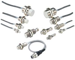 Omron E2E-X18ME2 E2E-X18ME2, DC 3-wire Standard Proximity sensor, Case material: Nickel-plated brass, Supply voltage: 12 to 24 VDC, Size: M30