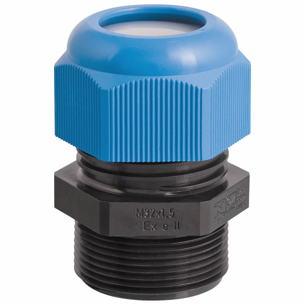 Eaton GHG9601955R0124 Eaton Crouse-Hinds series Ex-i cable gland, Non-armoured cable, Non-armoured gland, Polyamide 6, Increased safety, M25, Long thread
