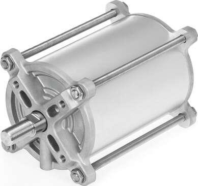 Festo 8110774 linear drive DFPC-125-125-D Size of actuator: 125, Flange hole pattern: F10, Stroke: 125 mm, Piston diameter: 125 mm, Fitting connection conforms to standard: ISO 5210