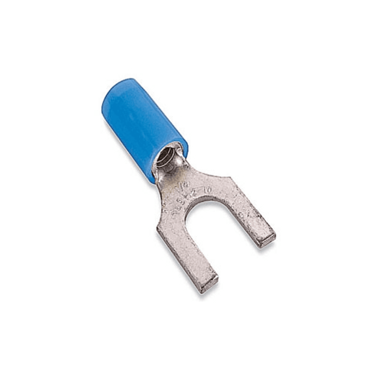 Thomas & Betts RB14-14F 18 to 14 AWG, 1/4" Stud, 600 V, Blue, Electrolytic Tin Plated Copper, Nylon Insulated, Serrated Brazed Seam Barrel, Electrical