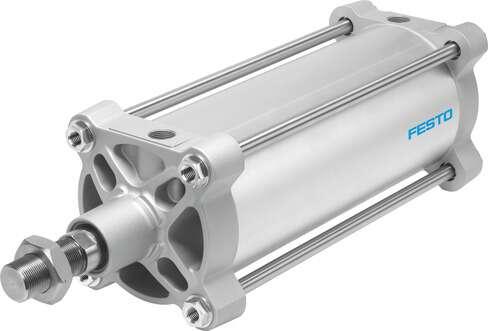 Festo 2536750 standards-based cylinder DSBG-160-80-P-N3 Stroke: 80 mm, Piston diameter: 160 mm, Piston rod thread: M36x2, Cushioning: P: Flexible cushioning rings/plates at both ends, Assembly position: Any