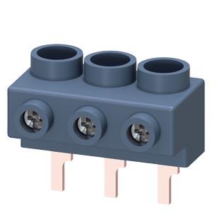 Siemens 3RV1915-5A 3-phase supply terminal for 3-phase busbar for size S0 and S00 connection from top Pin shape connections