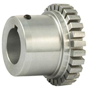 Dodge Industrial 1060T 1 1/2 Grid Coupling Hub; 1-1/2" Bore; 3" Hub Diameter; 4-3/32" Flange Outside Diameter; Shaft; Finished Bore; Keyway; 2-1/2" Length Thru Bore; 4-3/32" Overall Diameter; 1060T Size or Series; No Bushing; Steel; Horizontal 4350 | Vertical 6000 Max Speed; 6050In-L