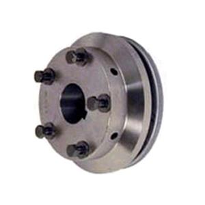 Dodge Industrial PX80 FBX 1-5/8 Hub, Elastomeric Coupling; 1-5/8" Bore; 6.072" Outside Diameter; 5.39" Hub Diameter; Flanged; Finished Bore; 2.3" Length Thru Bore; PX80 Size or Series; No Bushing; Keyway; Ductile Iron Material; 3100 Maximum Speed; 3605In-Lbs Torque