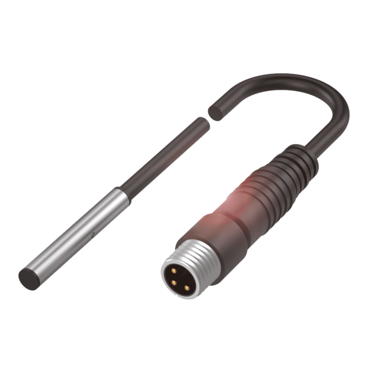 Balluff BES00J3 Inductive standard sensors with preferred type, Dimension: Ø 4 x 27 mm, Style: D4.0, Installation: for flush mounting, Range: 0.8 mm, Switching output: PNP Normally open (NO), Switching frequency: 5000 Hz, Housing material: Stainless steel
