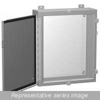 Hammond Manufacturing 1418N4L12 N4 Wallmount Encl w/panel - 36 x 24 x 12 - Steel/Gray