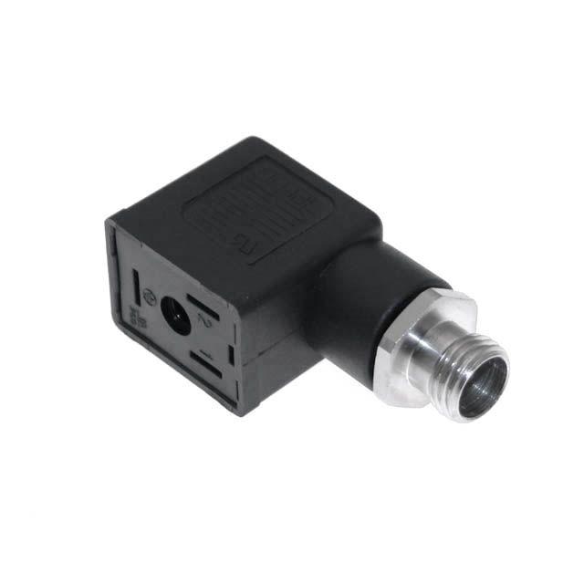 Mencom VDN-029-3501 Solenoid Valve Connectors, Receptacle, 3 Pole, ISB 11mm, with 5 Pole M12 Male Straight, 250V, 4A