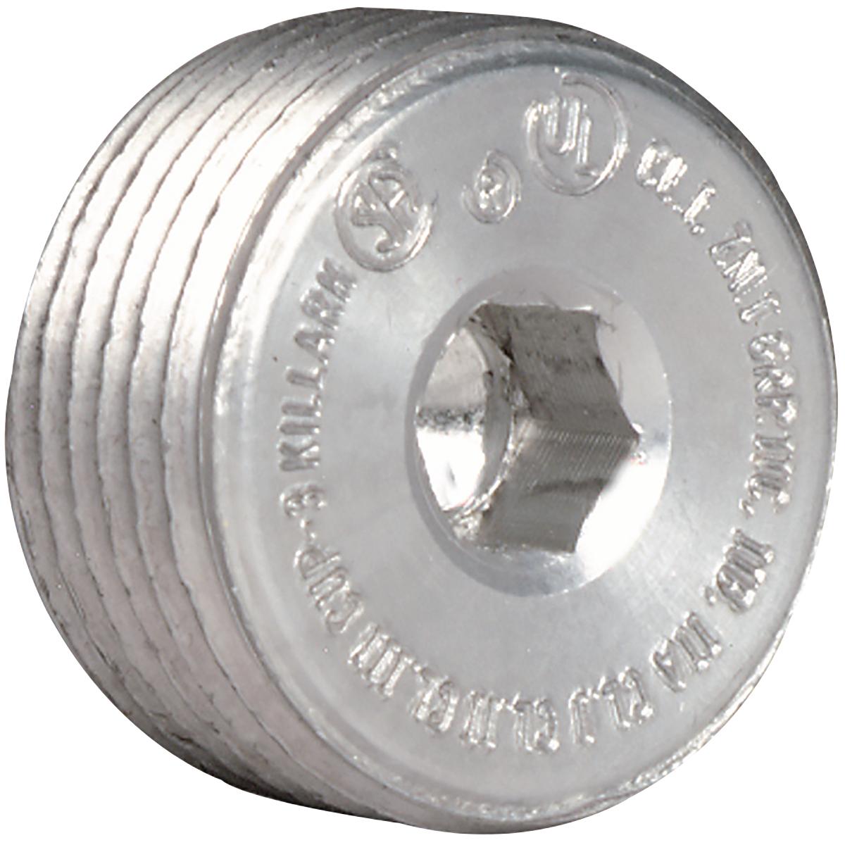 Hubbell CUP-3 1" Aluminum Close Up Plug  ; Threaded hubs (NPT).