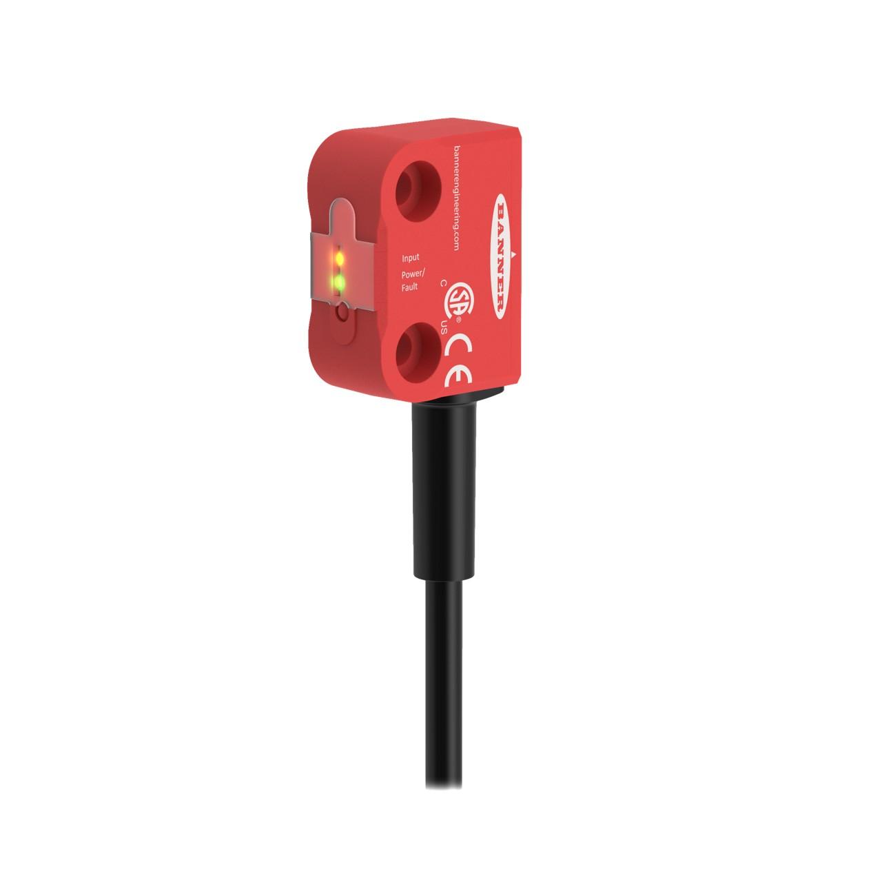 Banner SI-RFPT-L2M SI-RF Safety Switch, Coding: Low; Diagnostics: Single PNP, Reset: Automatic; Connector: 2 m cable, Used With: SI-RF-A