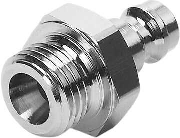 Festo 531666 quick coupling plug KS3-1/4-A For self-closing quick coupling connectors. Nominal size: 4,95 mm, Operating pressure complete temperature range: -0,95 - 12 bar, Standard nominal flow rate: 581 l/min, Operating medium: Compressed air in accordance with ISO8