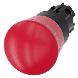 Siemens 3SU1000-1HB20-0AA0 EMERGENCY STOP mushroom pushbutton, 22 mm, round, plastic, red, 40 mm, positive latching, acc. to EN ISO 13850, rotate-to-unlatch