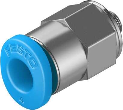 Festo 153303 push-in fitting QSM-M3-4 male thread with external hexagon. Size: Mini, Nominal size: 1,1 mm, Type of seal on screw-in stud: Sealing ring, Assembly position: Any, Container size: 10
