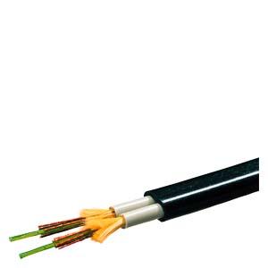 Siemens 6XV1820-5BH10 Fiber-optic cable (62.5/125), standard cable, splittable, pre-assembled with 4 BFOC connectors, Length 1 m