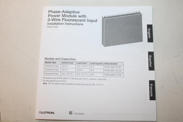 PHPM-WBX-277/DV Part Image. Manufactured by Lutron.