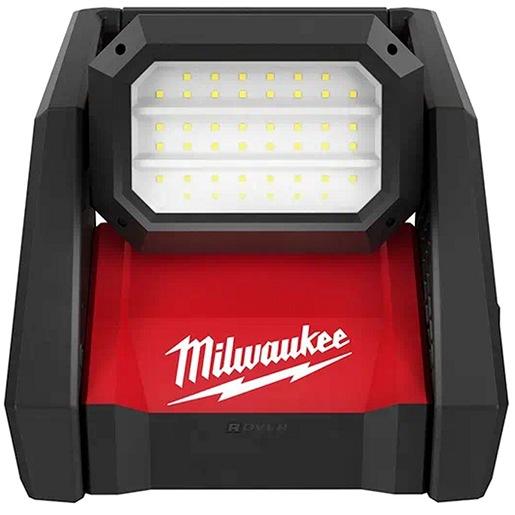 Milwaukee Tool 2366-20 Flood Light; 18V Voltage; M18 Battery System; Cordless Power Source; Dual Power; 9.84" Height; 9.69" Length; 8.58" Width; 4000/2000/1200 Lumen; 3/6/12 Hours Run Time