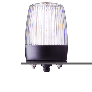 Auer Signal 860544405 PDMC5 LED 3 color beacon with Integrated M12 5-Pin connector, clear, 24V AC/DC