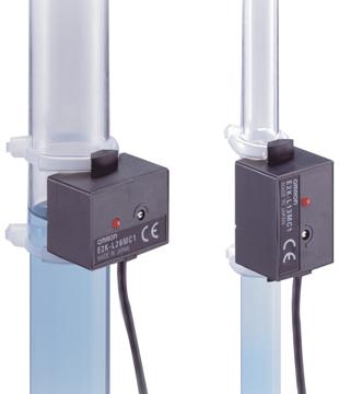 Omron E2K-L26MC1 E2K-L26MC1, Capacitive Liquid Level Sensor, Cable Length: 2 m, Case material: Heat-resistant ABS, Connection: PVC cable