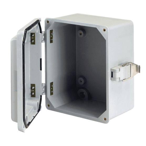 Hoffman A845JFGQRR Hinge Cover with Quick-Release Latch, Type 4X, 7.5x4.0x5.0, Fiberglass