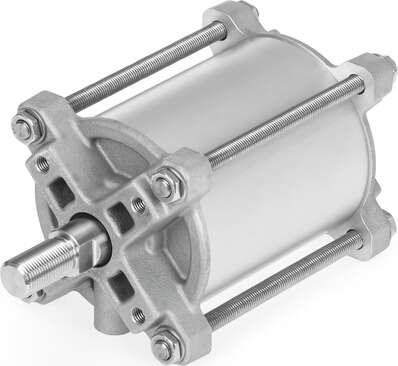 Festo 8110817 linear drive DFPC-80-65-D Size of actuator: 80, Flange hole pattern: F07, Stroke: 65 mm, Piston diameter: 80 mm, Fitting connection conforms to standard: ISO 5210
