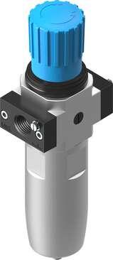 Festo 4772776 filter regulator LFR-N1/2-D-5M-O-MIDI-T18-EX4 Size: Midi, Series: D, Actuator lock: Rotary knob with lock, Assembly position: Vertical +/- 5°, Grade of filtration: 5 µm