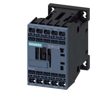 Siemens 3RT2015-2JB41 power contactor, AC-3 7 A, 3 kW / 400 V 1 NO, 24 V DC 0.7-1.25* US, with diode integrated, 3-pole, size S00, spring-type terminal suitable for PLC outputs not expandable with auxiliary switch