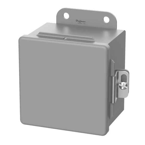 Hoffman A1614CH Continuous Hinge, Clamps, Type 12, 16.00x14.00x6.00, Gray, Steel