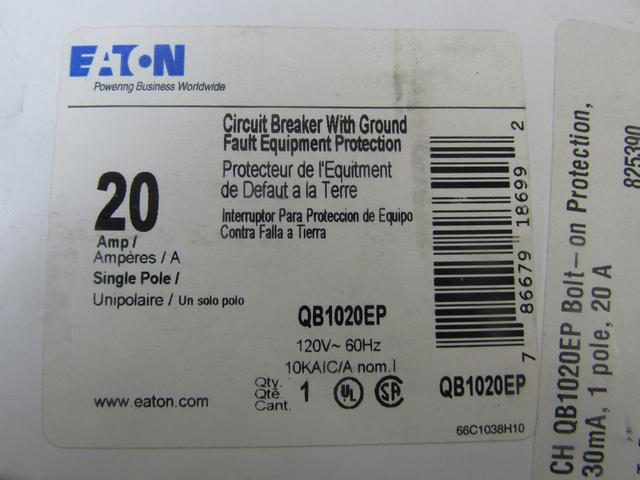 QB1020EP Part Image. Manufactured by Eaton.