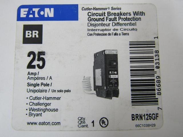 BRN125GF Part Image. Manufactured by Eaton.