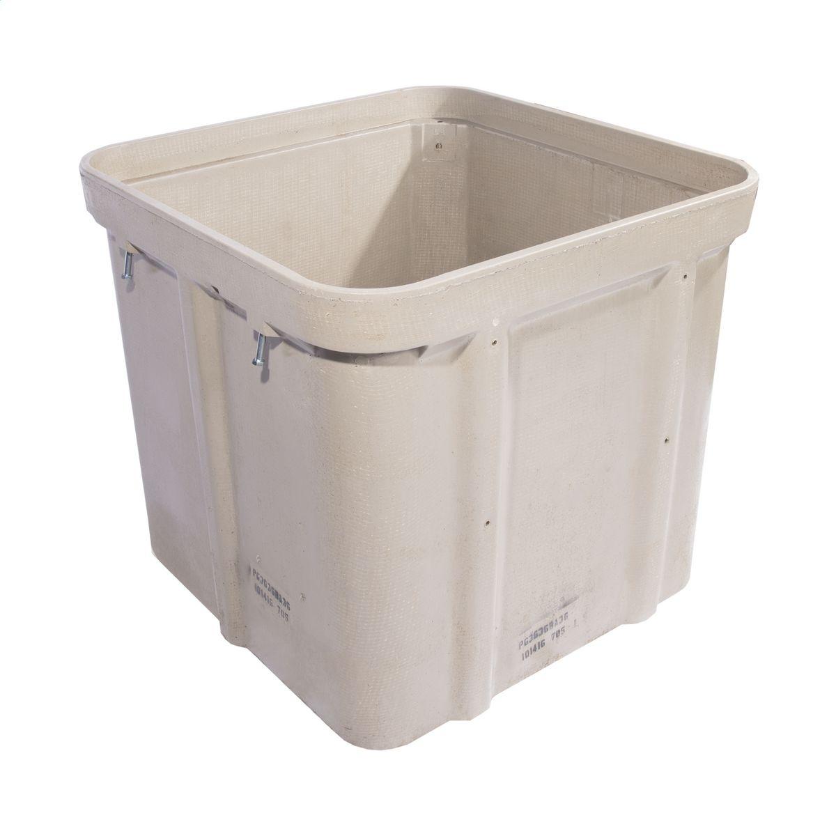 Hubbell PG3636BA36 Box, Polymer Concrete, Tier 22, 36"x36"X36", Straight Wall, Open Bottom 