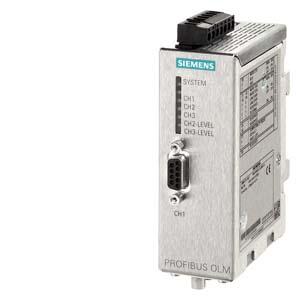 Siemens 6GK1503-3CA01 PROFIBUS OLM/P12 V4.1 Optical Link module with 1 RS485 and 2 plastic FOC interface (4 BFOC sockets), with signaling contact and test port