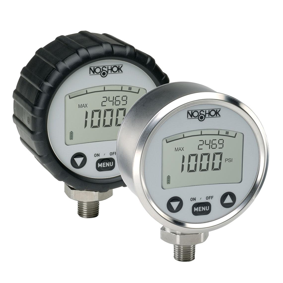 Noshok 1000-5000-2-6 0 to 5,000 psig, 1/4'' National Pipe Thread (NPT) Male Connection, Digital Pressure Gauge with Enhanced Software