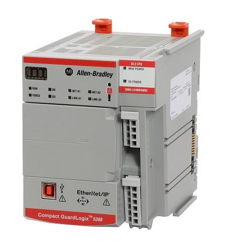 Allen Bradley 5069-L310ERMS2  Controller, Compact GuardLogix 5380 Safety, SIL2/PLd, 1.0MB Standard & 0.5MB Safety Memory, 24 nodes, 8  I/Os, 4 axis