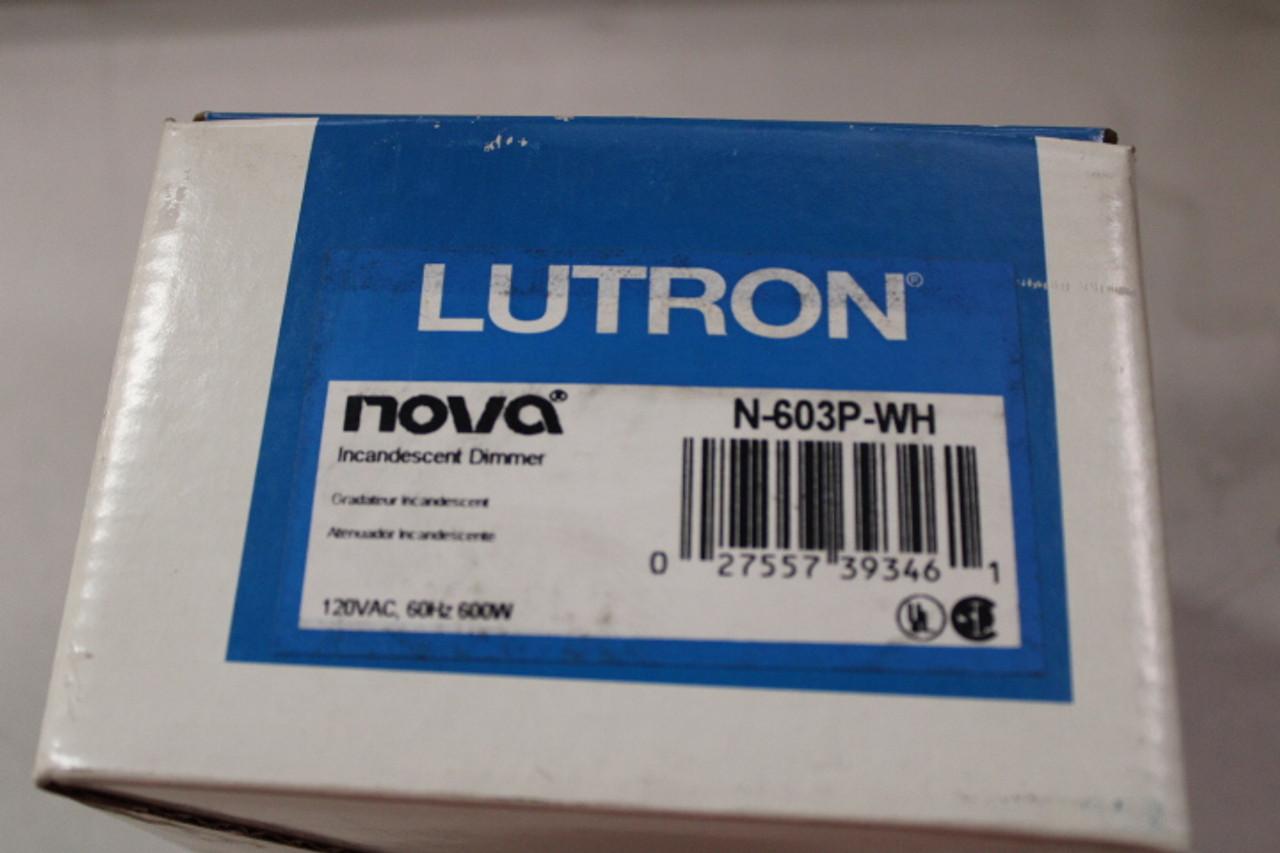 Lutron N-603P-WH Lutron N-603P-WH Light and Dimmer Switches EA