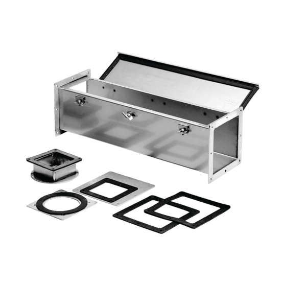 Hoffman F66W24SS Stainless Steel Feed-Through Type 4X Straight Section, 6.00x6.00x24.00