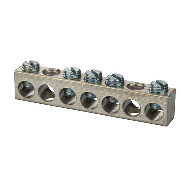 NSI Industries 4-14-726 Aluminum Multiple Connector, 4-14 AWG, 7 Holes 5 Circuits