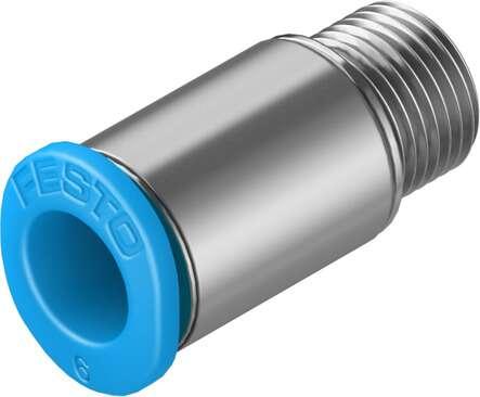 Festo 183740 push-in fitting QSM-M7-1/4-I-U-M male thread with internal hexagon socket. Size: Mini, Nominal size: 0,114 ", Type of seal on screw-in stud: Sealing ring, Assembly position: Any, Container size: 1