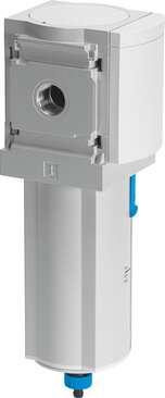Festo 564870 water separator MS6-LWS-1/2-U-V Condensate drain through fully automatic condensate drain valve. Size: 6, Series: MS, Assembly position: Vertical +/- 5°, Condensate drain: fully automatic, Design structure: Centrifugal separator