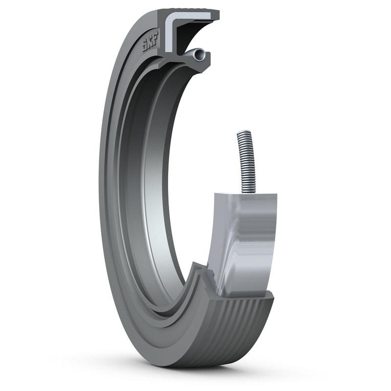 SKF 75X115X10 HMSA10 RG Radial shaft seals are used between rotating and stationary machine components, or between components in relative motion. HMSA10 seals are designed with a rubber outside diameter. They have a conventional sealing lip made of elastomer. A garter spring in