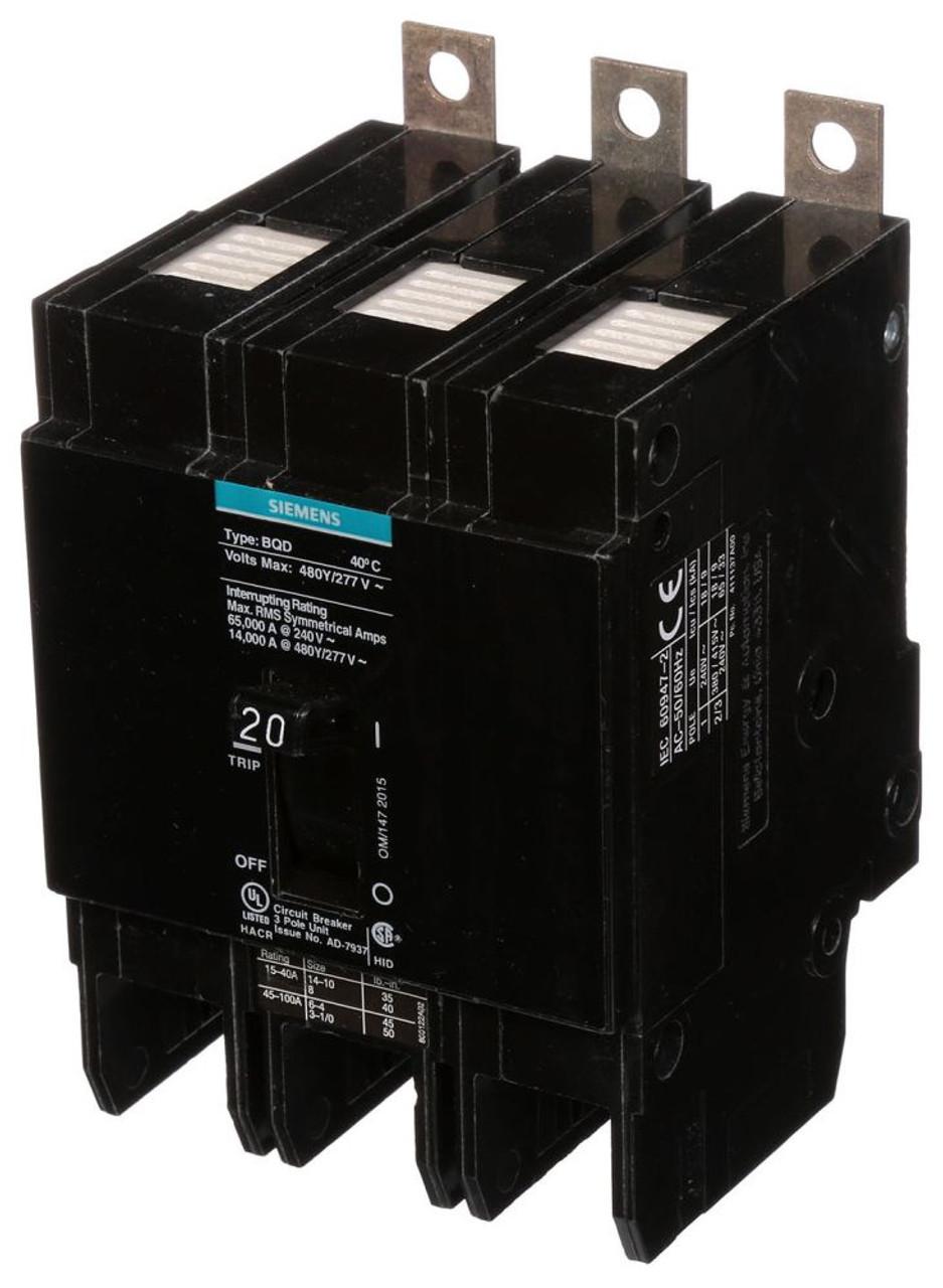 Siemens BQD320 Siemens BQD320 Miniature Circuit Breakers (MCBs) 3P 20A