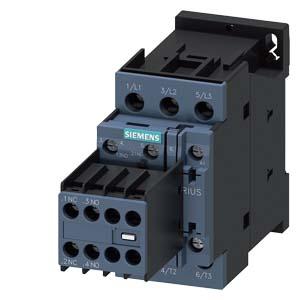 Siemens 3RT2026-1AB04 power contactor, AC-3 25 A, 11 kW / 400 V 2 NO + 2 NC, 24 V AC, 50 Hz, 3-pole, Size S0 screw terminal Removable auxiliary switch