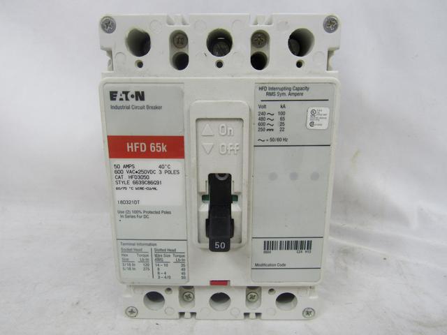 HFD3050 Part Image. Manufactured by Eaton.