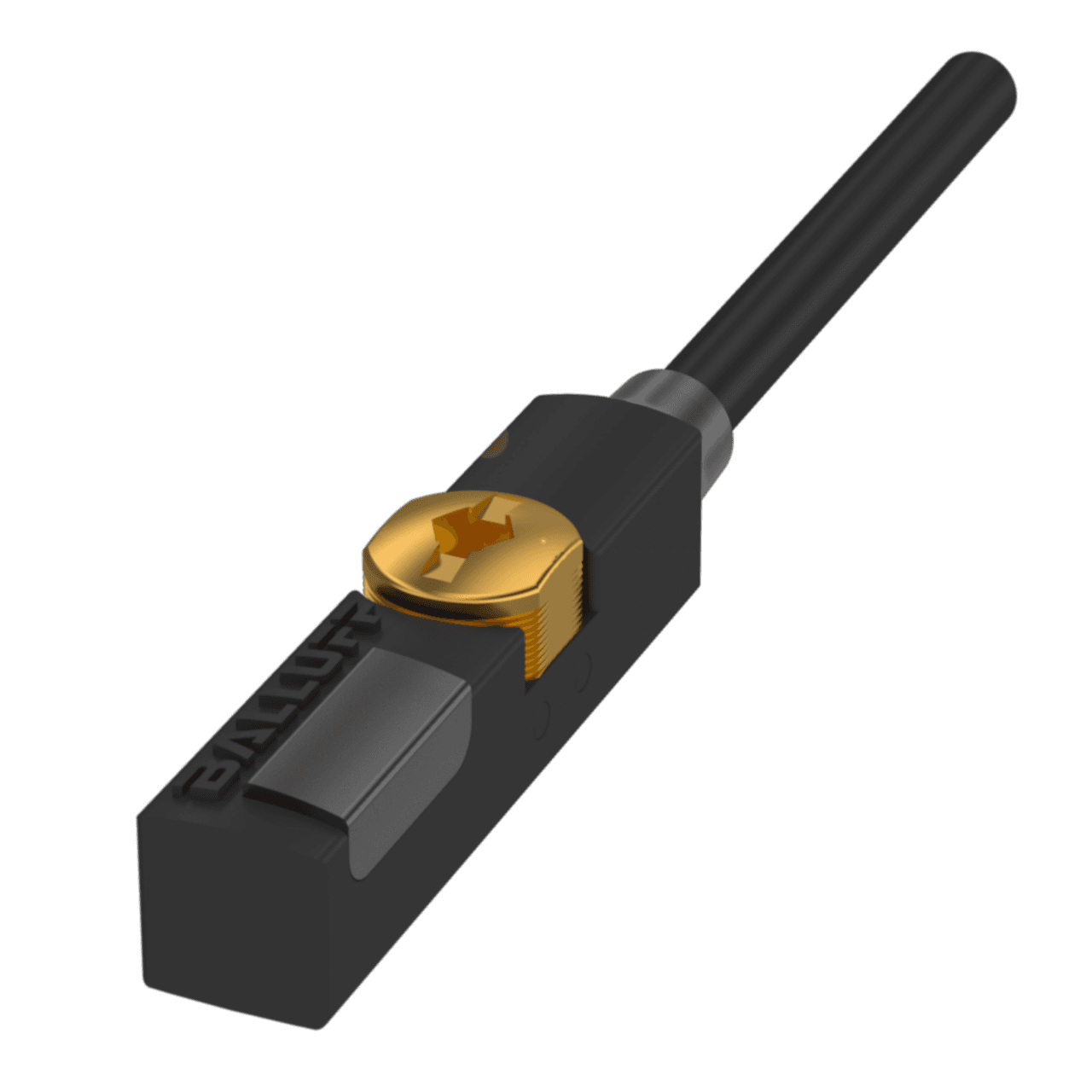 Balluff BMF00CH Magnetic field sensors for T-slot, Dimension: 23.5 x 5 x 5.5 mm, Cable: PUR, 5 m, Application: Pneumatic cylinder with T-slot. For dimensions, see sketch in product view., Mounting part: can be installed in T-slot from above, Housing material: PA 12, Swit