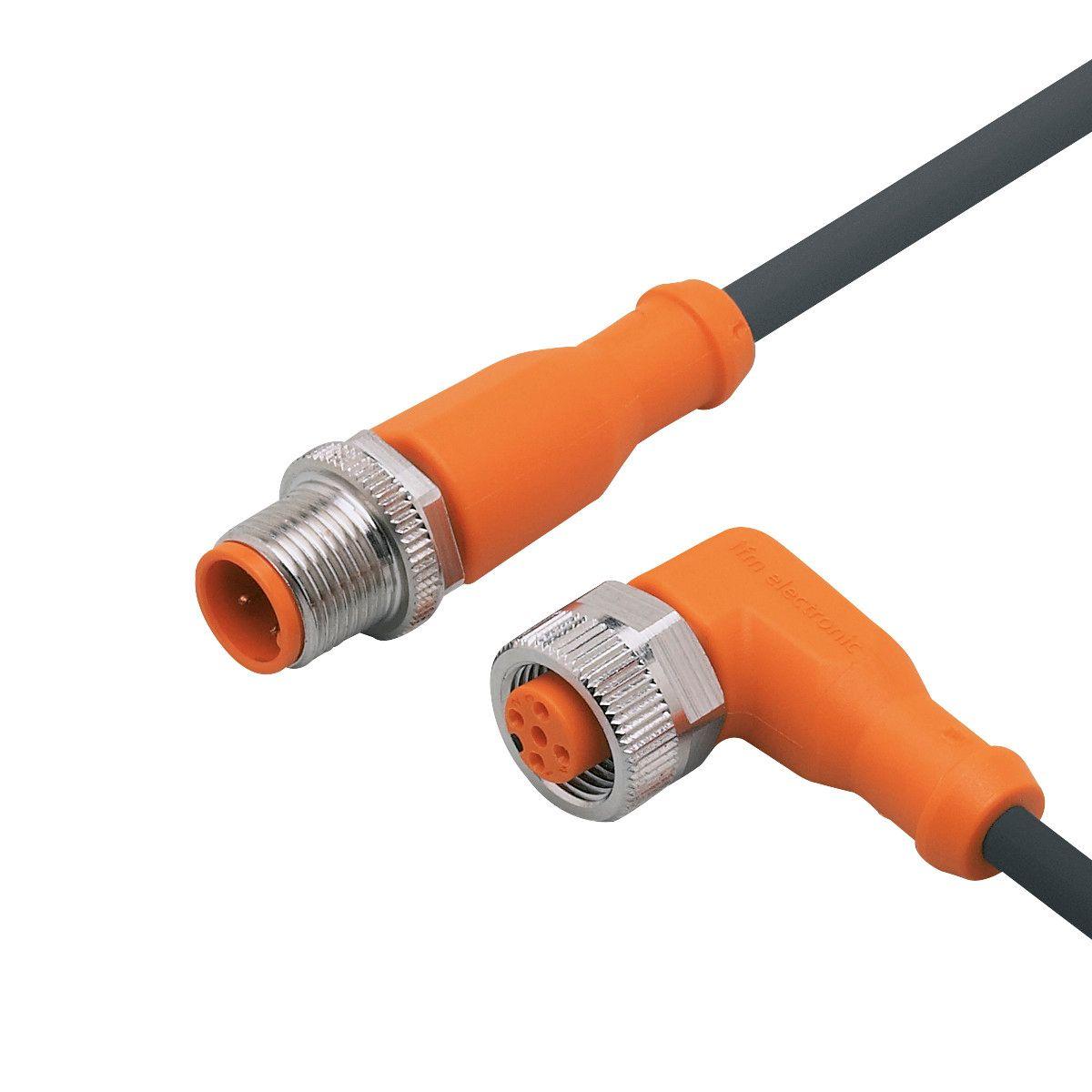 ifm Electronic EVC018 Connection cable, Resistant to oils and coolants, System: Free from silicone; Halogen-free; gold-plated contacts; Drag chain suitability, Free from silicone: yes