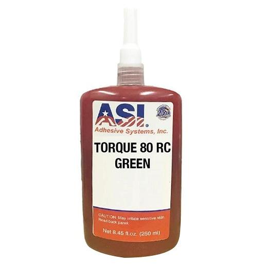 Loctite 820454 Thread Locker; ASI Torque 80 RC; High Strength Retaining Compound; 50Ml Bottle; Green; 1.11 Specific Gravity
