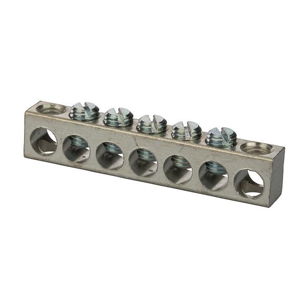 NSI Industries 4-14-717 Aluminum Multiple Connector, 4-14 AWG, 7 Holes 5 Circuits