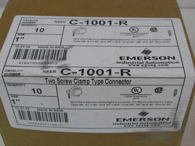 C-1001-R Part Image. Manufactured by Emerson.