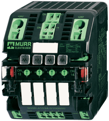 Murr Elektronik 9000-41034-0401000 MICO electronic circuit protection, 4 CHANNELS, IN: 24 V DC OUT: 24 V DC / 4-6-8-10 A