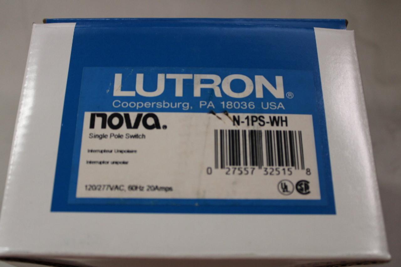 Lutron N-1PS-WH Lutron N-1PS-WH Light and Dimmer Switches EA