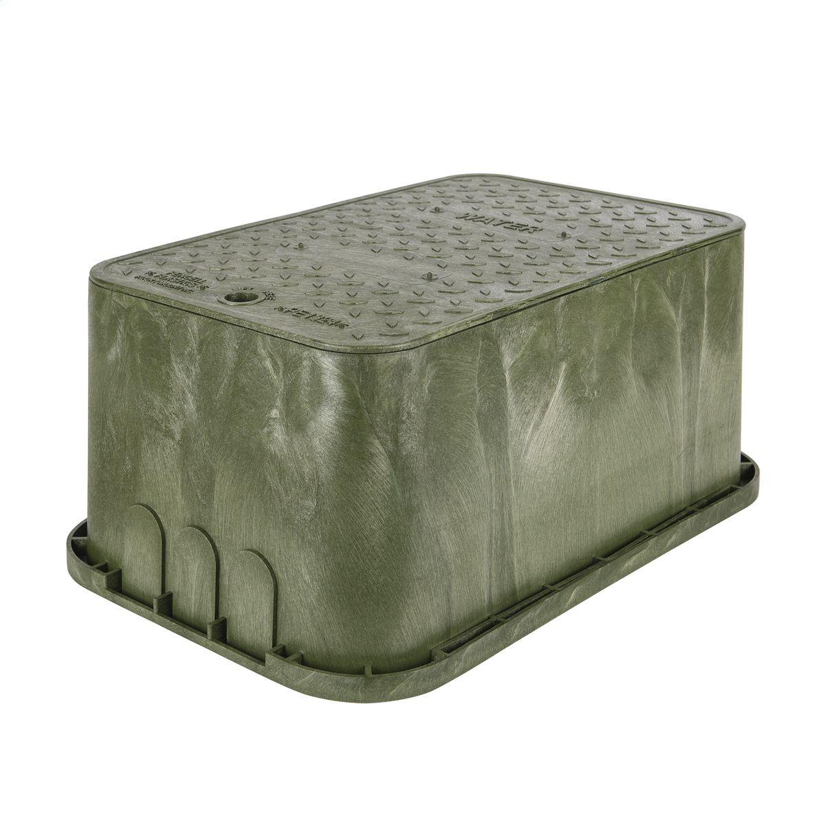 Hubbell PE1730HDH00009 Assembly, Green, HDPE Box and Cover, Pedestrian, 17" x 30" x 12", Bolt Down 